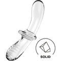 SATISFYER – Doppel Kristall Dildo Transparent, Borosilikatglas, Vaginal-, Klitoral- & Analstimulation Masturbator diskret online kaufen