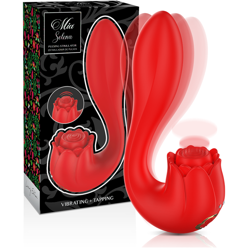 MIA Selena Stimulator Rot | 2 Motoren, 7 Vibrations- & 3 Pulsmodi – Vibrator Bild 2