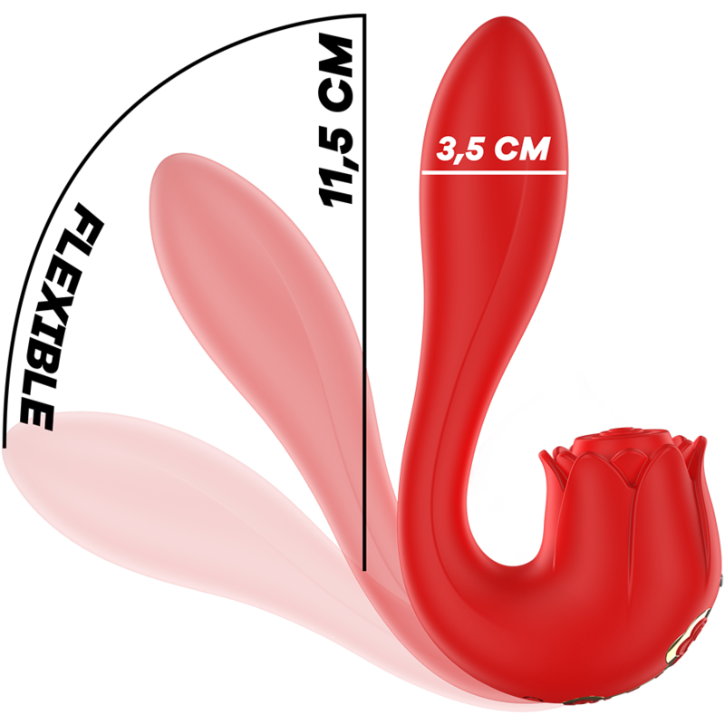 MIA Selena Stimulator Rot | 2 Motoren, 7 Vibrations- & 3 Pulsmodi – Vibrator Bild 13