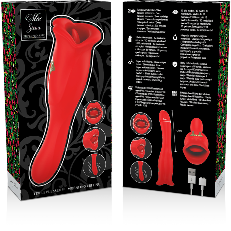 MIA Siena Vibrator | 2 Motoren, 10 Vibrations- & Bissmodi – Vibrator Bild 14