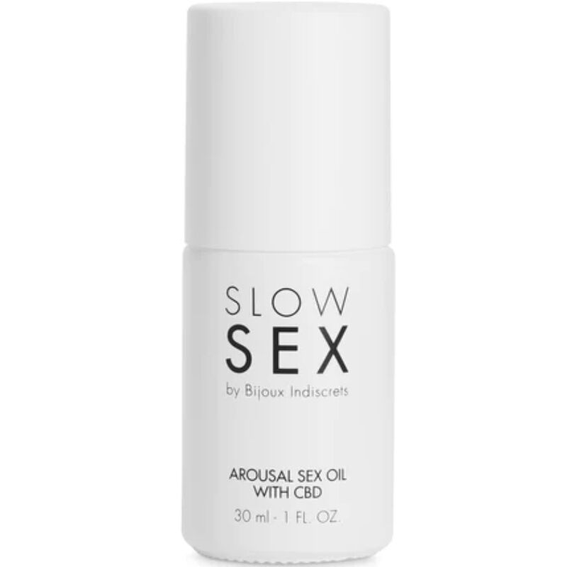 BIJOUX - SLOW SEX SEXUELLES MASSAGEÖL MIT CBD 30 ML Produktansicht und Details