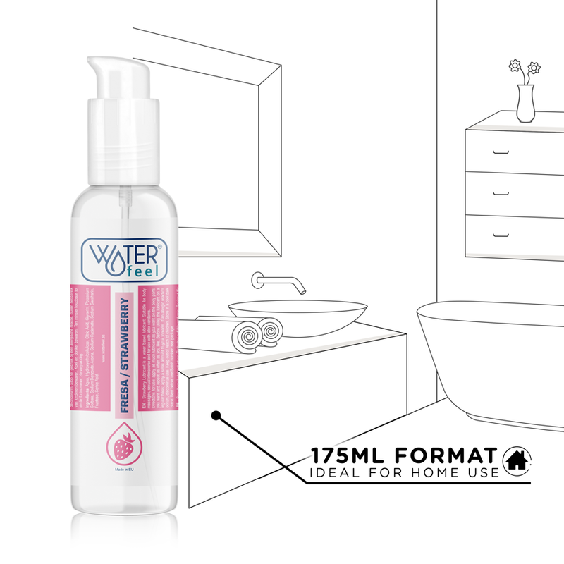 WATERFEEL - SCHMIERMITTEL AUF ERDBEERWASSERBASIS 175 ML – wasserbasiertes Gleitgel Bild 8
