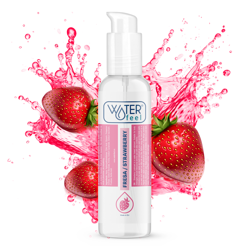 WATERFEEL - SCHMIERMITTEL AUF ERDBEERWASSERBASIS 175 ML – wasserbasiertes Gleitgel Bild 2