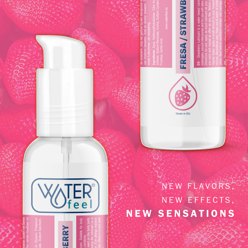 WATERFEEL - SCHMIERMITTEL AUF ERDBEERWASSERBASIS 175 ML – wasserbasiertes Gleitgel Bild 10