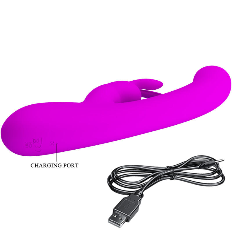 Pretty Love Lamar Rabbit Vibrator – 10 Vibrationsfunktionen, 9 Geschwindigkeitsstufen, USB, violett – Rabbit Vibrator Bild 14