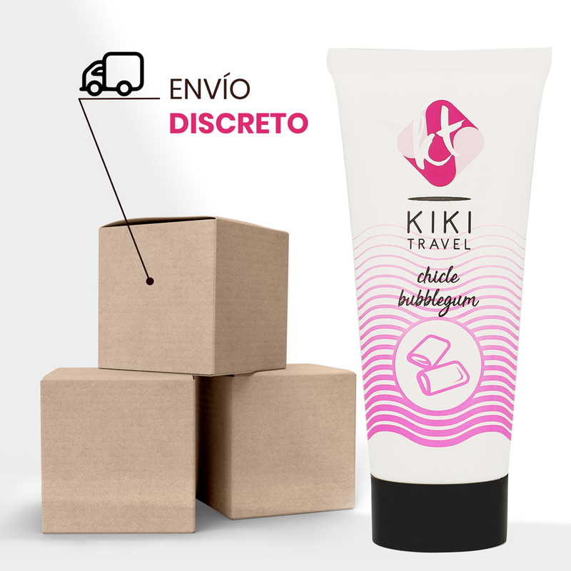 KIKÍ TRAVEL Gleitgel Strawberry Gum – 50 ml, Vegan & Wasserbasiert bei Secret Pulse im Erotikshop