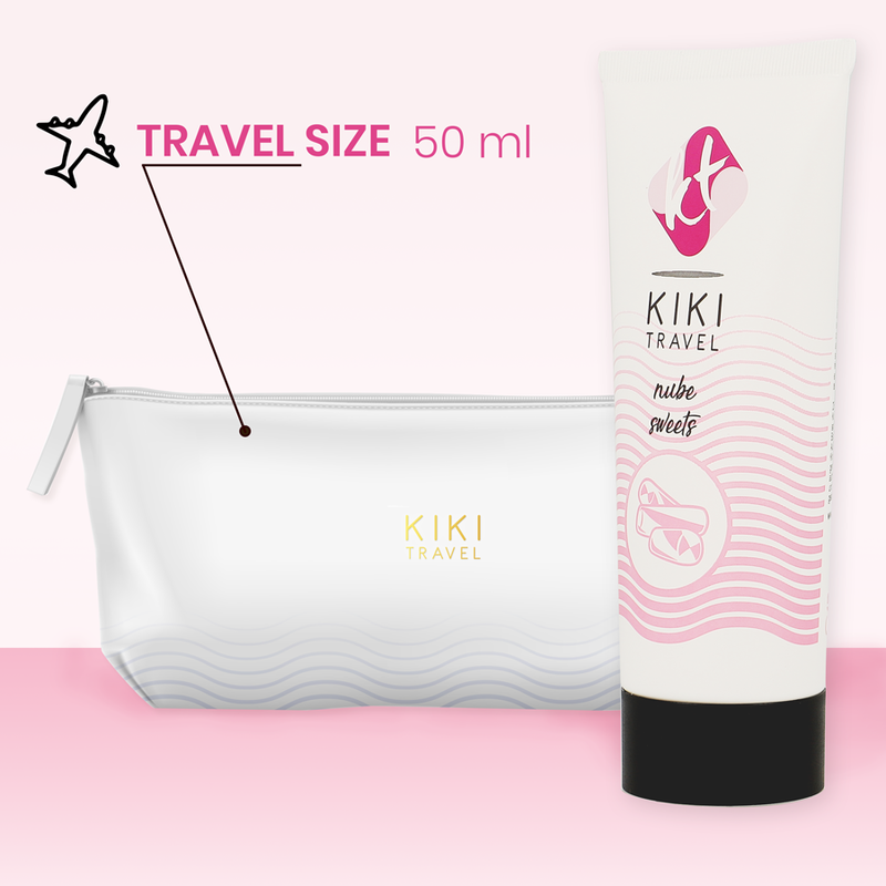 KIKÍ TRAVEL Gleitgel Nube – 50 ml, Vegan & Wasserbasiert Produktverpackung und Details