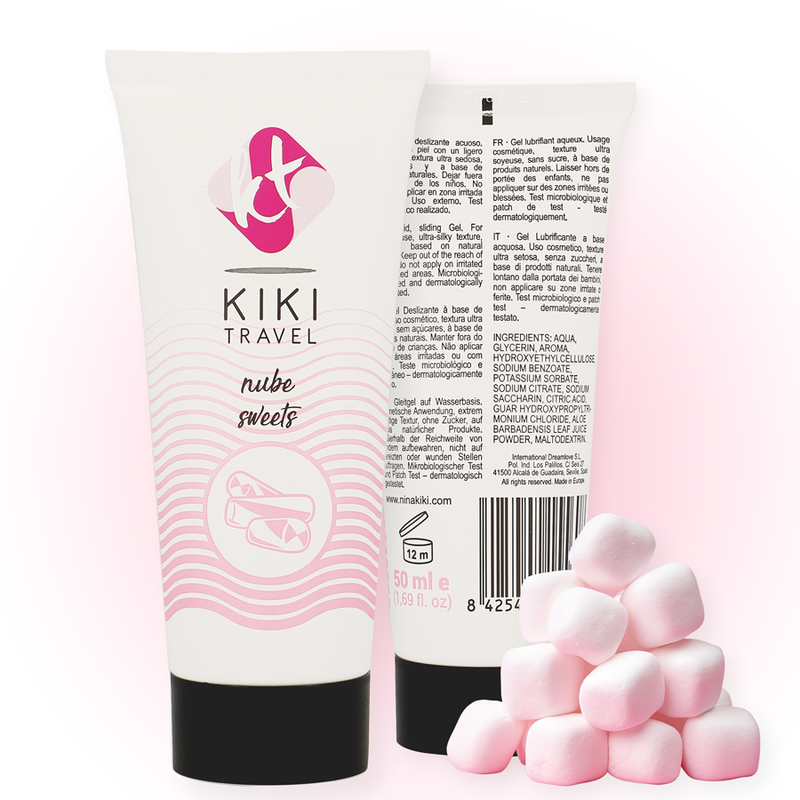 KIKÍ TRAVEL Gleitgel Nube – 50 ml, Vegan & Wasserbasiert für geschmeidige intime Momente