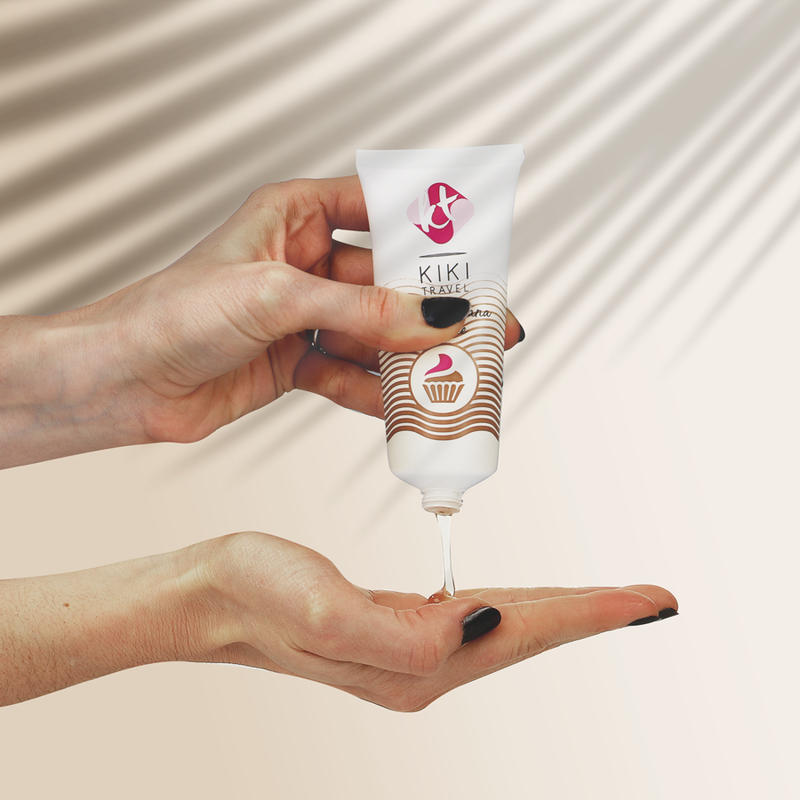 KIKÍ TRAVEL Gleitgel Cupcake – 50 ml, Vegan & Wasserbasiert für geschmeidige intime Momente