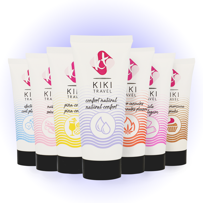 KIKÍ TRAVEL - CONFORT NATÜRLICHES SCHMIERMITTEL 50 ML Produktverpackung und Details
