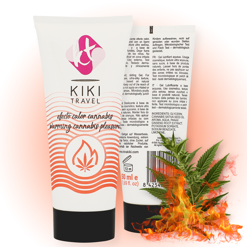 KIKÍ TRAVEL - CANNABIS HEISSES EFFEKT-SCHMIERMITTEL 50 ML für geschmeidige intime Momente