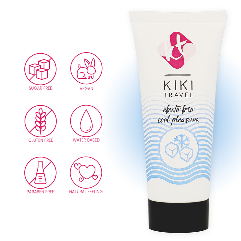 KIKÍ TRAVEL - SCHMIERMITTEL MIT KÜHLEFFEKT 50 ML bei Secret Pulse im Erotikshop