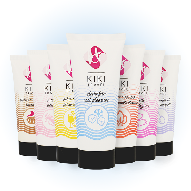 KIKÍ TRAVEL - SCHMIERMITTEL MIT KÜHLEFFEKT 50 ML Produktverpackung und Details