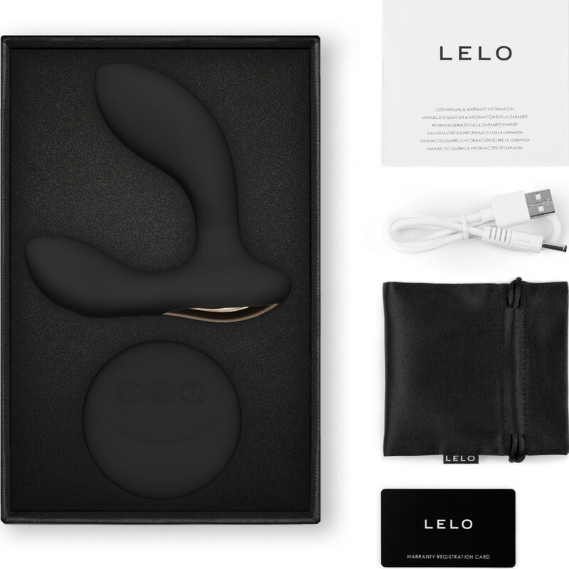LELO - HUGO 2 PROSTATAMASSAGER MIT FERNBEDIENUNG SCHWARZ Massager Vibrator Produktansicht und Details