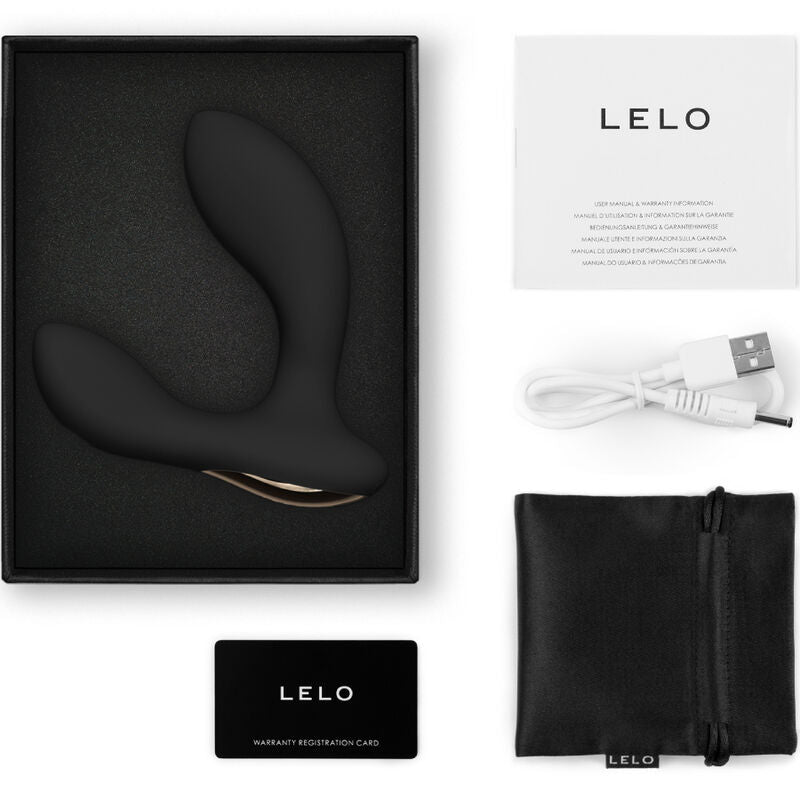 LELO - HUGO 2 SCHWARZES PROSTATAMASSAGER Massager Vibrator Produktansicht und Details