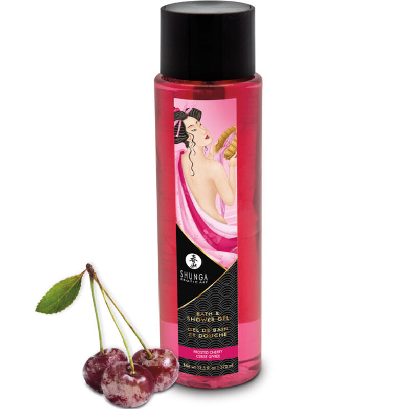 SHUNGA - BADE & DUSCHGEL FROSTED CHERRY 370 ML – Intimdusche Bild 1