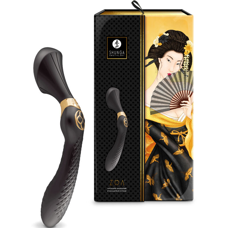 SHUNGA - ZOA INTIMMASSAGER SCHWARZ – Massager Vibrator Bild 5