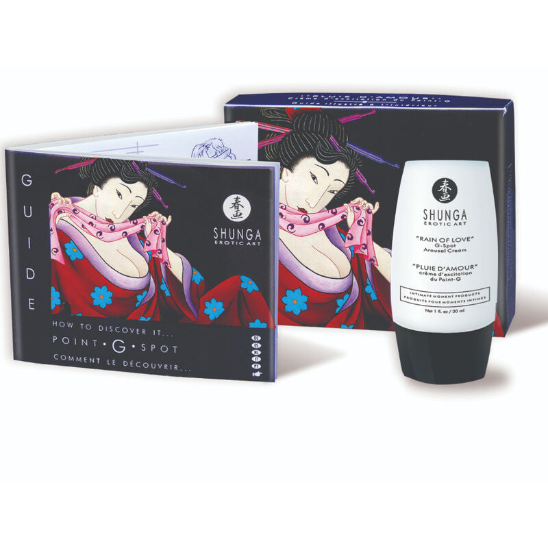 SHUNGA - RAIN OF LOVE G-SPOT-STIMULIERENDE CREME Produktverpackung und Details