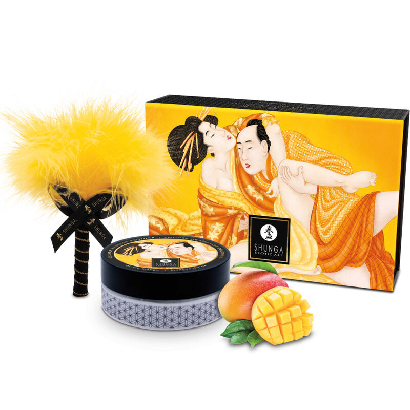 SHUNGA - ESSBARES MASSAGEPULVER-SET MANGO Set Produktansicht