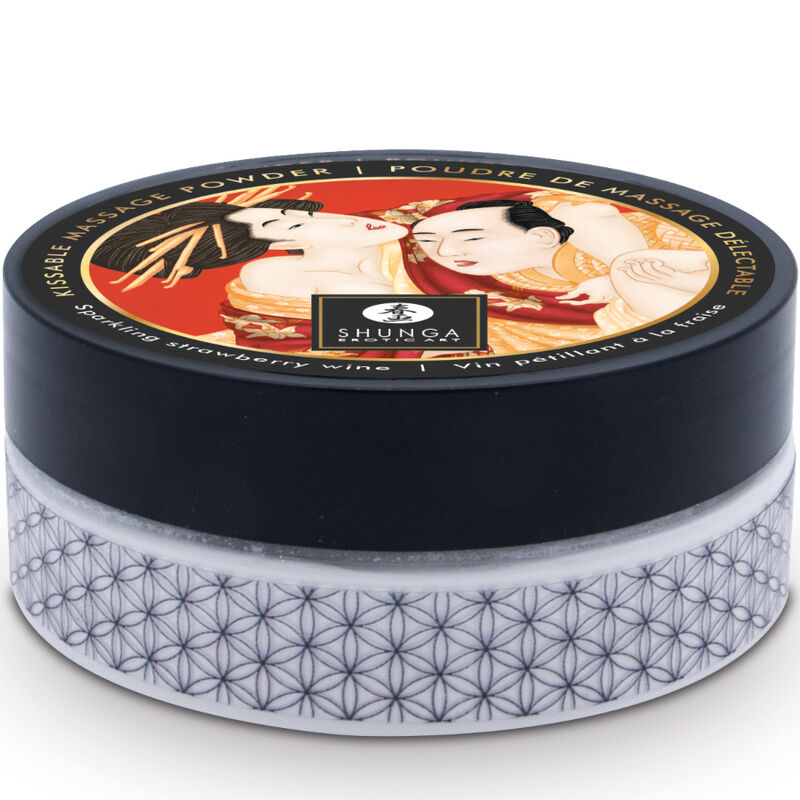 SHUNGA - ERDBEER-ESSBARE MASSAGEPULVER-SET Set Produktansicht