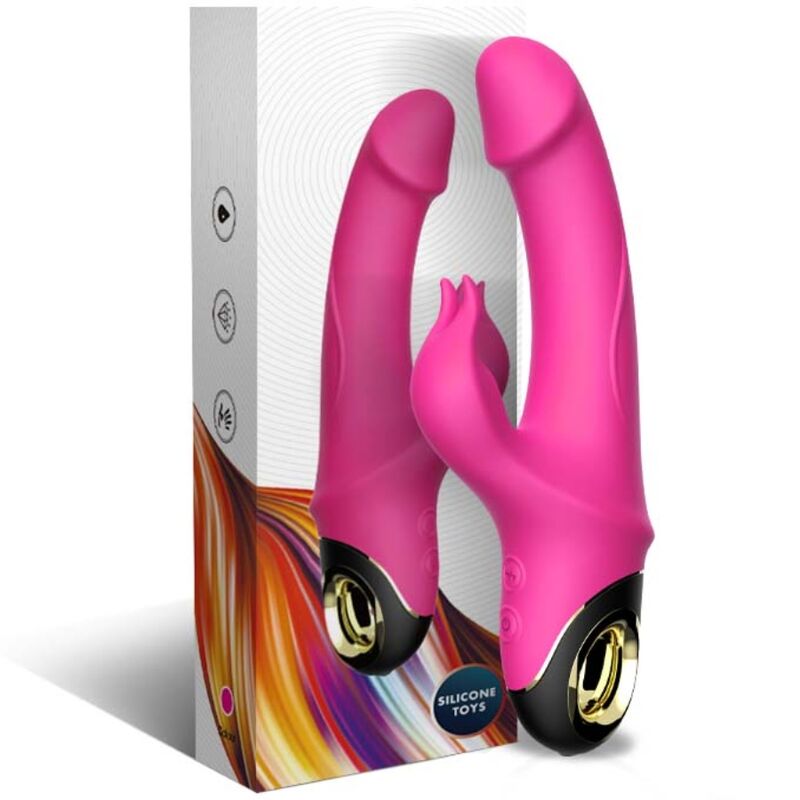Armony Meteor Rabbit Vibrator Fuchsia – Rotator, 18 Vibrationsmodi, wasserdicht hochwertiges Sextoy bei Secret Pulse