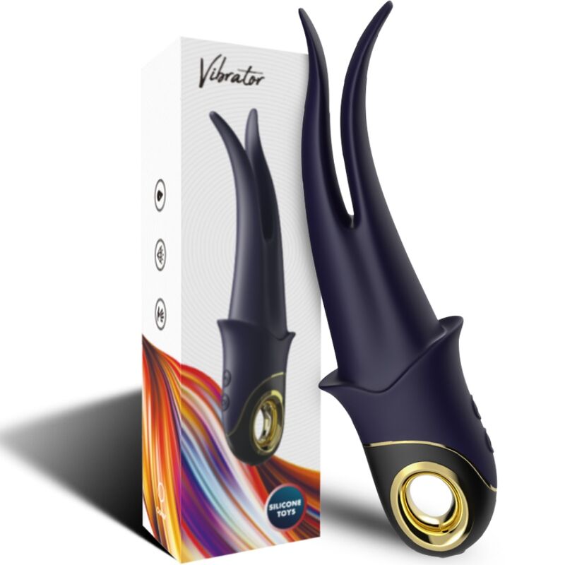 ARMONY - SHADOW VIBRATOR DOPPELKOPF TEASING BLAU – Vibrator Bild 12