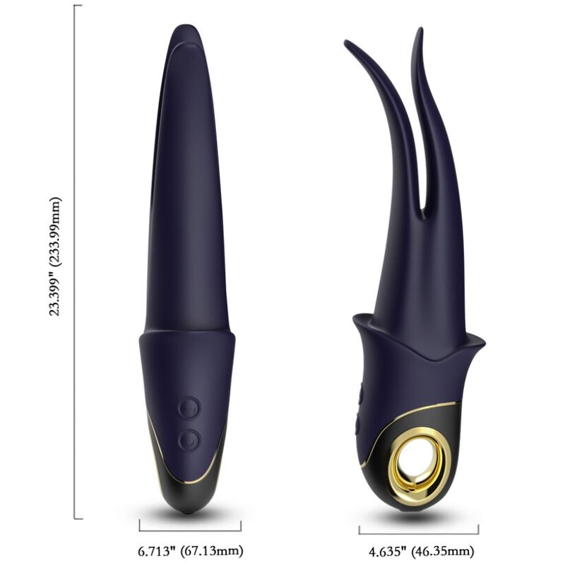 ARMONY - SHADOW VIBRATOR DOPPELKOPF TEASING BLAU – Vibrator Bild 7