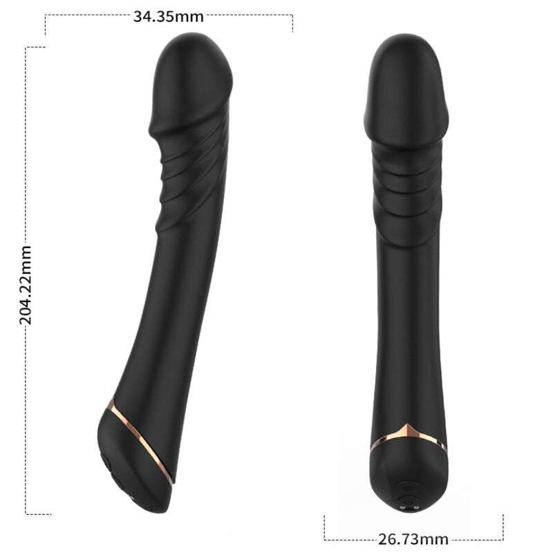 ARMONY - DILDO VIBRATOR SILIKON SCHWARZ Dildo diskret online kaufen