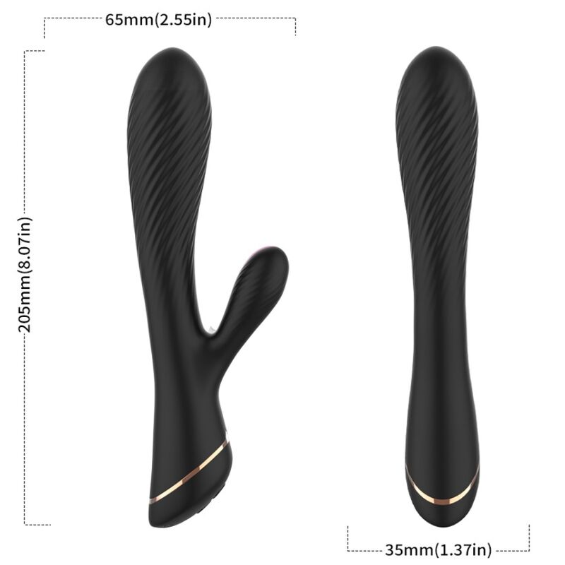 ARMONY - VIBRATOR KANINCHEN SILIKON SCHWARZ Vibrator diskret online kaufen