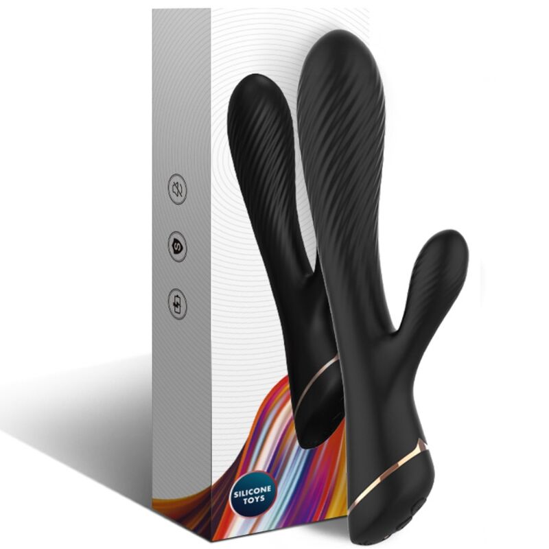 ARMONY - VIBRATOR KANINCHEN SILIKON SCHWARZ Produktansicht und Details