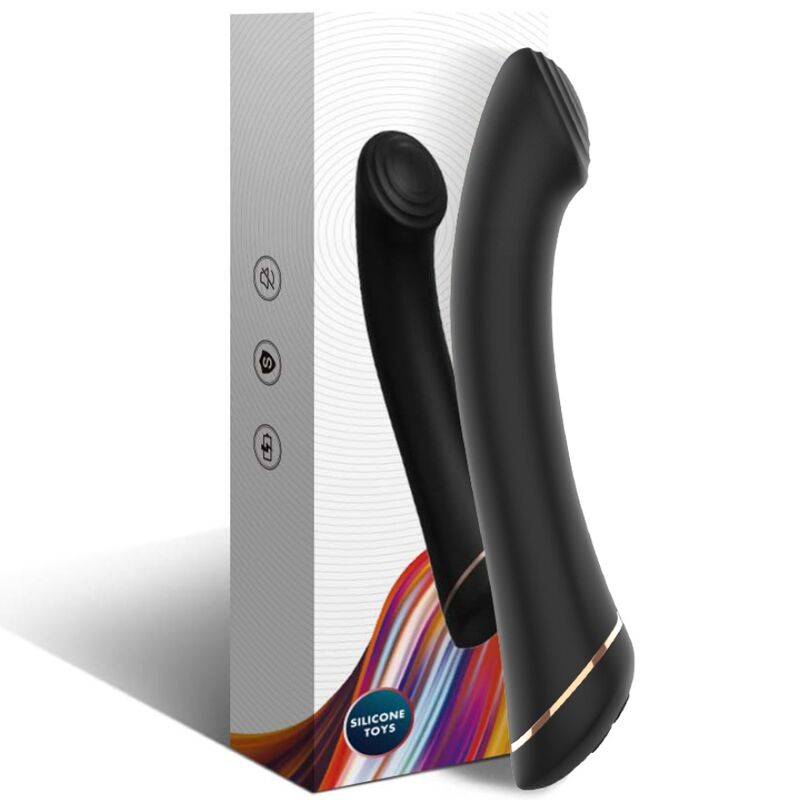 ARMONY - VIBRATOR FALTKOPF SILIKON SCHWARZ Produktansicht und Details