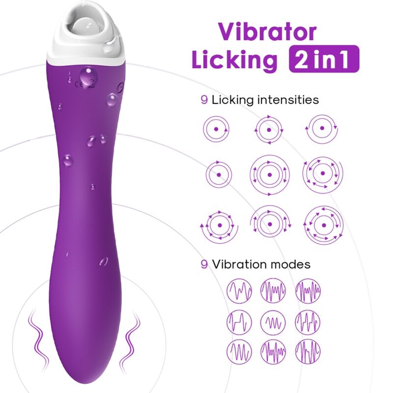ARMONY - FAIRYLAND LECKT VIBRIERENDEN CLIT UND VIBRATOR LILA Produktansicht und Details