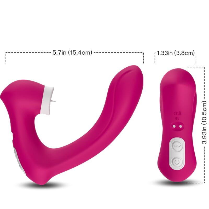 ARMONY - SECRETKISS LECKEN VIBRIERENDE KLITORIS & VIBRATOR GEBOGENES FUCHSIA für sinnliche Momente allein oder zu zweit
