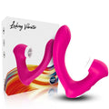 ARMONY - SECRETKISS LECKEN VIBRIERENDE KLITORIS & VIBRATOR GEBOGENES FUCHSIA Klitorisstimulator diskret online kaufen