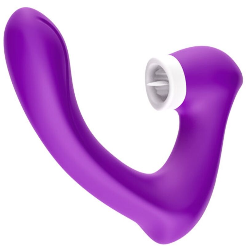 ARMONY - SECRETKISS LECKT VIBRIERENDEN CLIT UND VIBRATOR, GEBOGEN LILA für intensive Stimulation und Self-Love