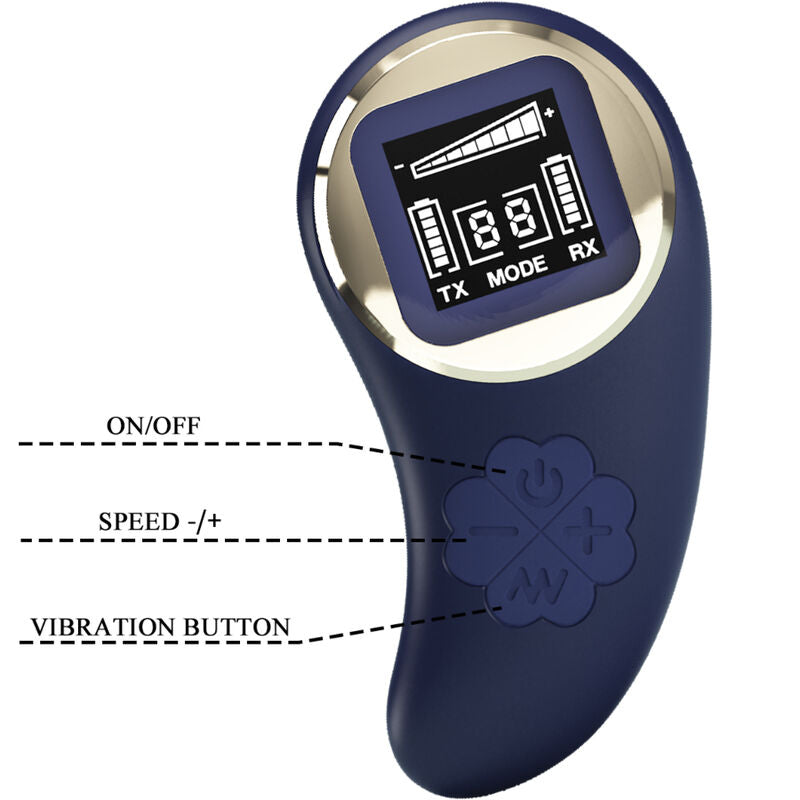 PRETTY LOVE - MINA VIBRIERENDES EI MIT FERNBEDIENUNG BLAU – Vibrator Bild 7