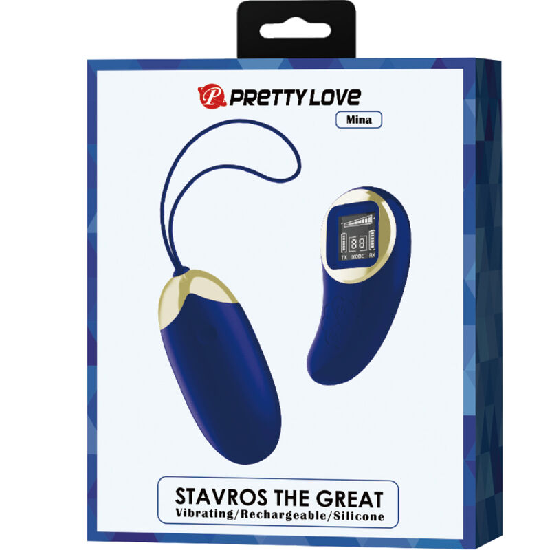 PRETTY LOVE - MINA VIBRIERENDES EI MIT FERNBEDIENUNG BLAU – Vibrator Bild 11