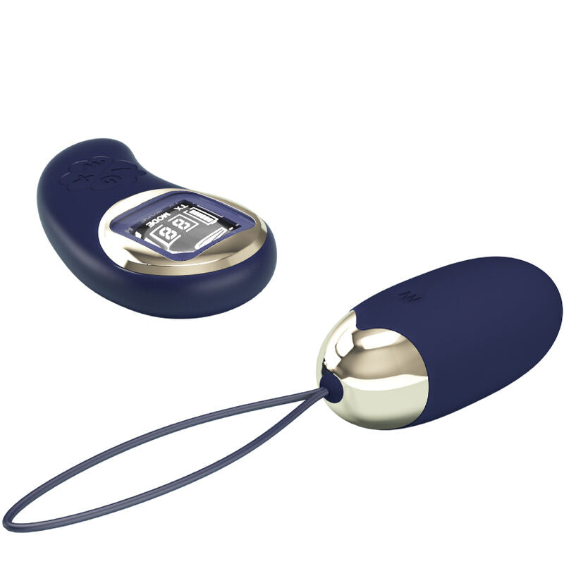 PRETTY LOVE - MINA VIBRIERENDES EI MIT FERNBEDIENUNG BLAU – Vibrator Bild 4