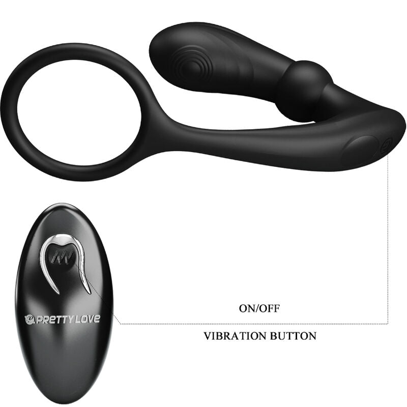 PRETTY LOVE - WARREN BLACK ANALRING & VIBRATOR – Anal-Toy Bild 11