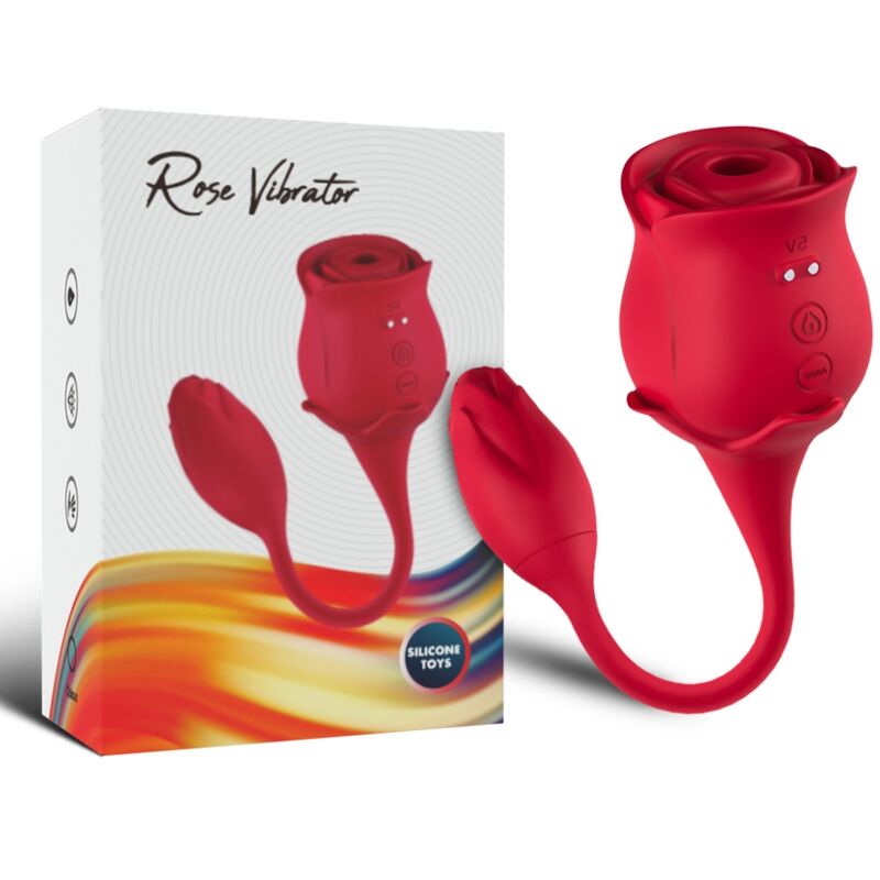 ARMONY - ROSA KLITORIS-SAUGER & VIBRATOR 10 MODI ROT Klitorisstimulator diskret online kaufen