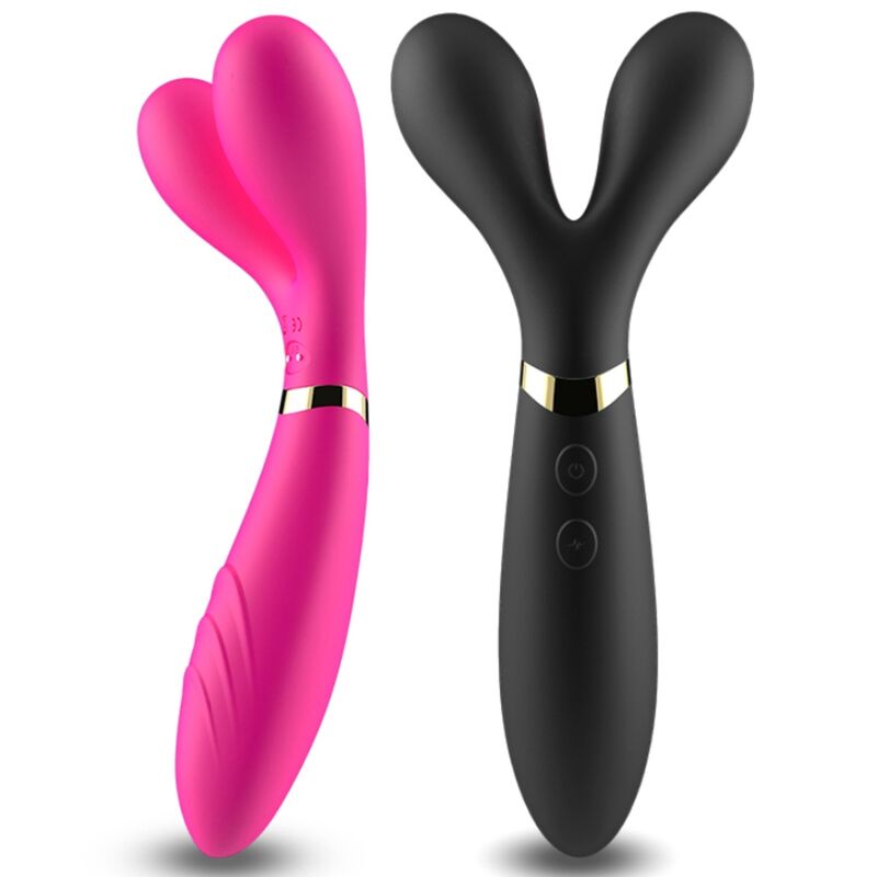 ARMONY - Y-WAND MASSAGER & VIBRATOR DOPPELKOPF SCHWARZ Produktansicht und Details