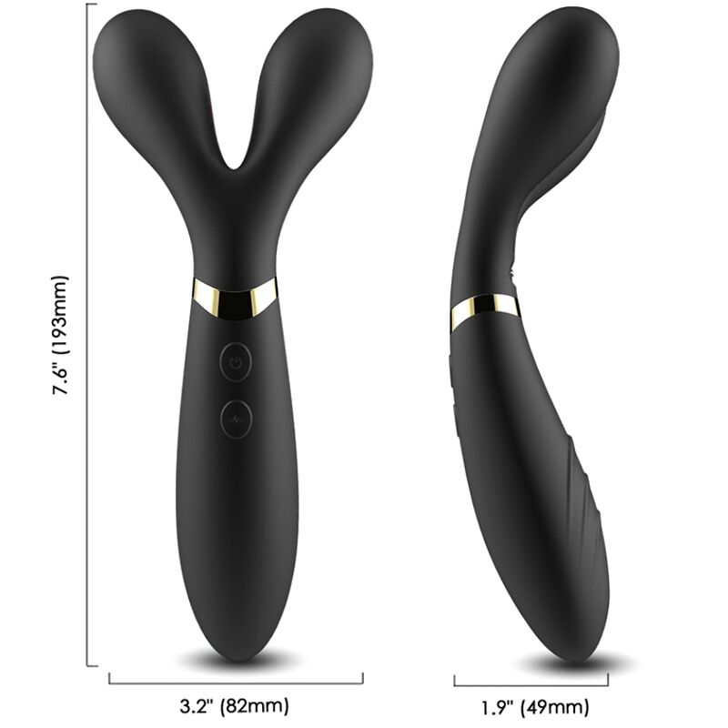 ARMONY - Y-WAND MASSAGER & VIBRATOR DOPPELKOPF SCHWARZ für intensive Stimulation und Self-Love