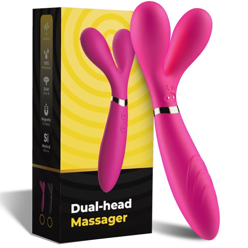 ARMONY Y-Wand Massager & Vibrator Fuchsia | Doppelkopf & 18 Modi Produktansicht und Details