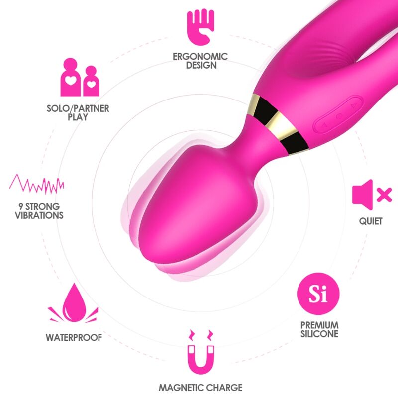 ARMONY - MASSAGER & VIBRATOR RABBIT FUCHSIA für sinnliche Momente allein oder zu zweit