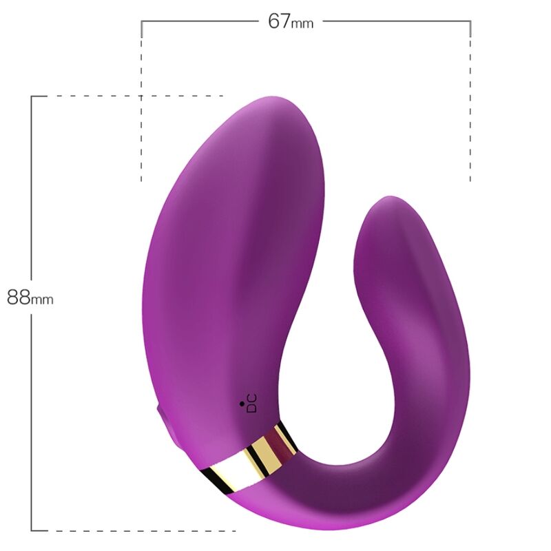 ARMONY - CRESCENT VIBRATOR FÜR PAARE, FERNBEDIENUNG, LILA für sinnliche Momente allein oder zu zweit
