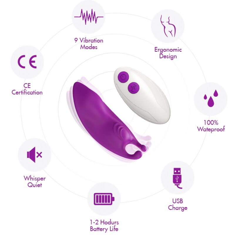 ARMONY - HONEYBEE TRAGBARES HÖSCHEN VIBRATOR G-SPOT FERNBEDIENUNG FUCHSIA – Vibrator Bild 12