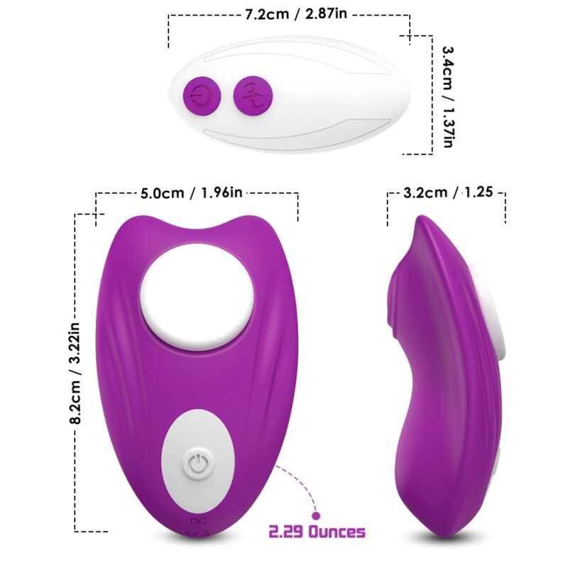ARMONY - BUTTERFLY TRAGBARES HÖSCHEN VIBRATOR MIT FERNBEDIENUNG LILA Anal-Toy diskret online kaufen