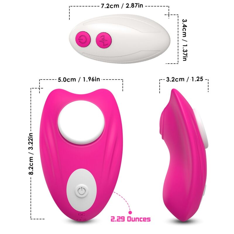 ARMONY - BUTTERFLY TRAGBARES HÖSCHEN VIBRATOR FERNBEDIENUNG ROSA bei Secret Pulse im Erotikshop