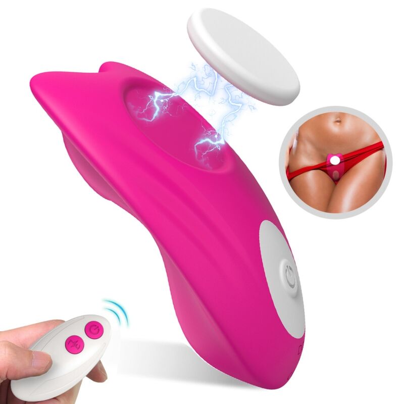 ARMONY - BUTTERFLY TRAGBARES HÖSCHEN VIBRATOR FERNBEDIENUNG ROSA Produktansicht und Details