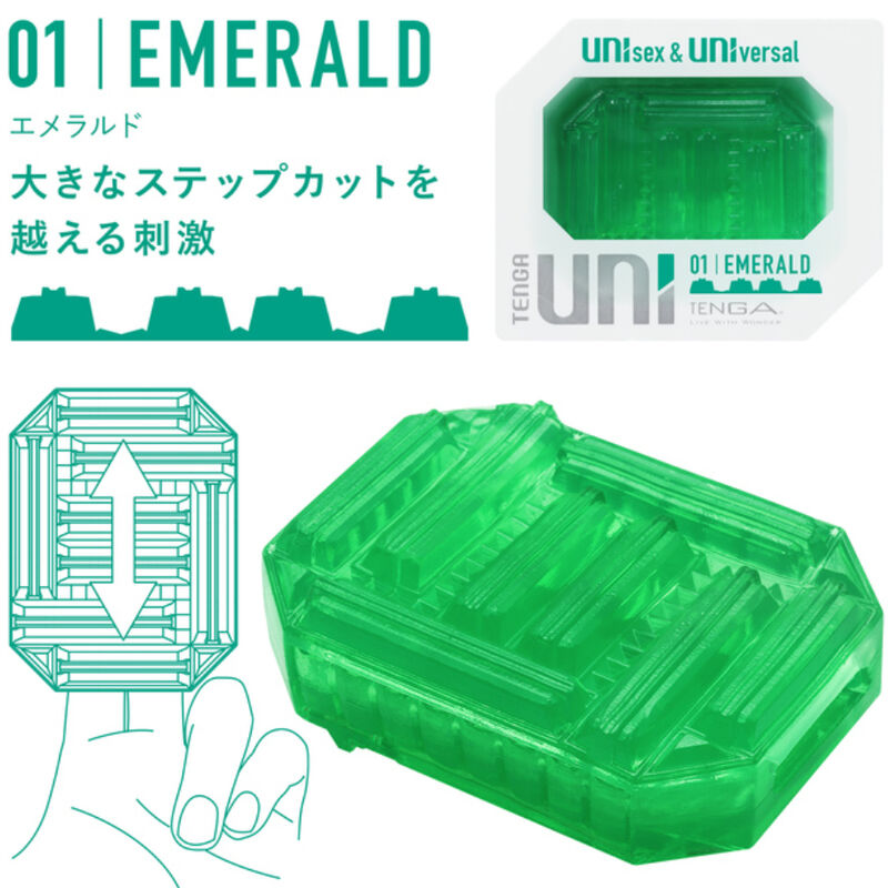 TENGA - UNI EMERALD MASTURBATOR-Fingerhut bei Secret Pulse im Erotikshop